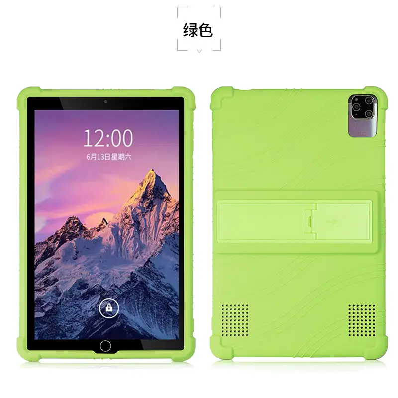 Orange 10.1 Inch Tablet Protective Case with Anti-Fall Silicone Cover - Image 2