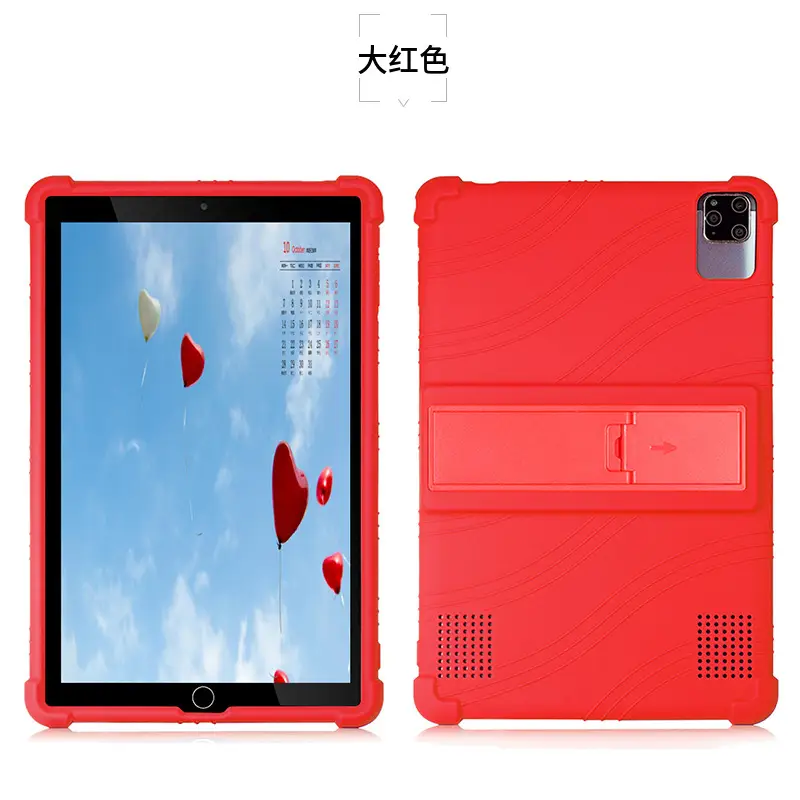 Orange 10.1 Inch Tablet Protective Case with Anti-Fall Silicone Cover - Image 5