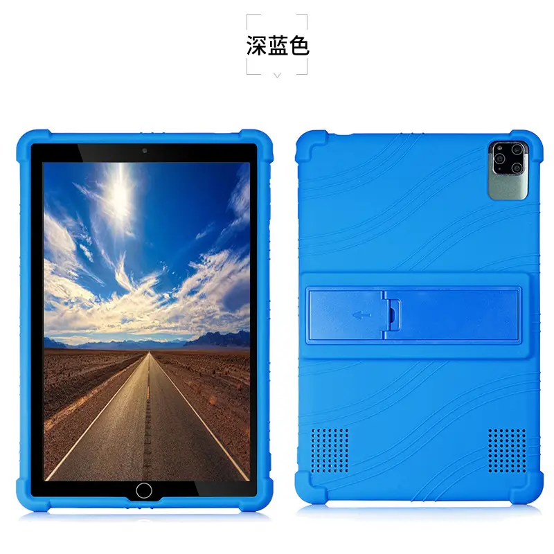 Orange 10.1 Inch Tablet Protective Case with Anti-Fall Silicone Cover - Image 7