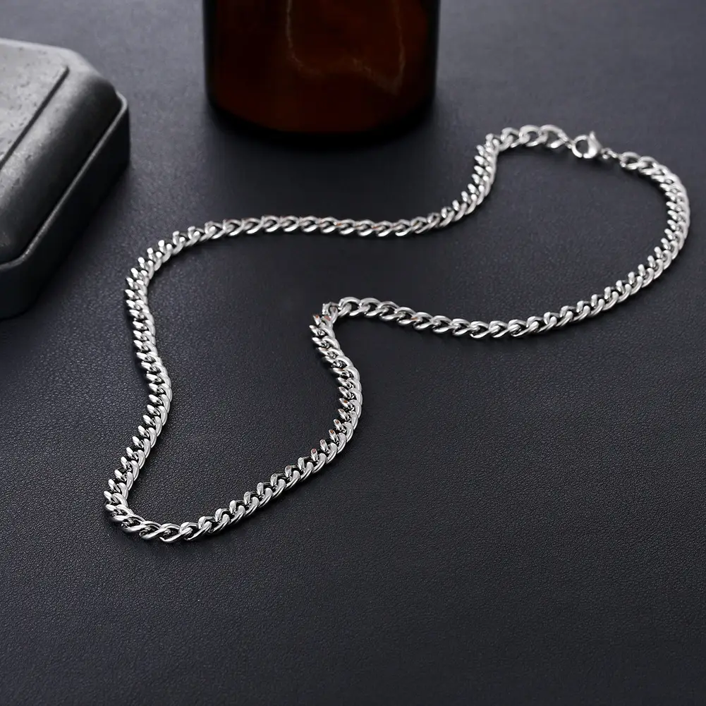 Stainless Steel Hip Hop Necklace for Men - Image 3