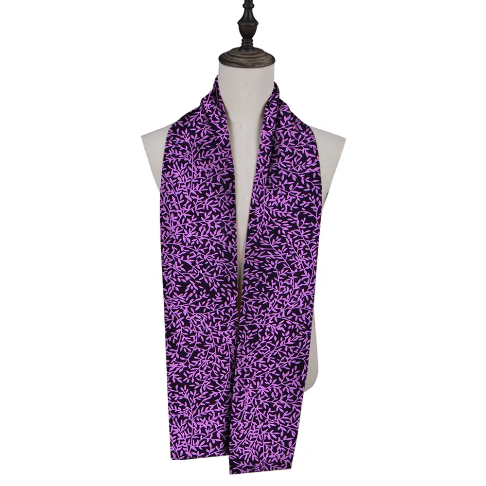 African Print Long Scarf for Men Women Cotton Shawl