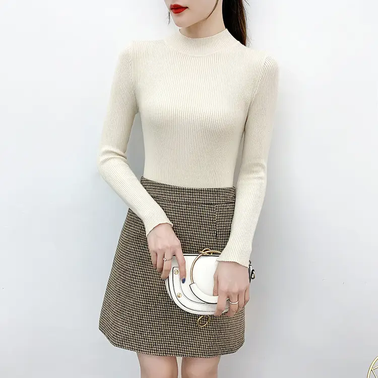 2025 Knit Half-Turtleneck Sweater Set for Women - Image 15