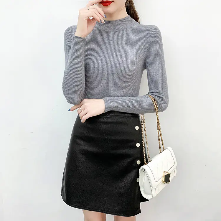 2025 Knit Half-Turtleneck Sweater Set for Women — feature 9