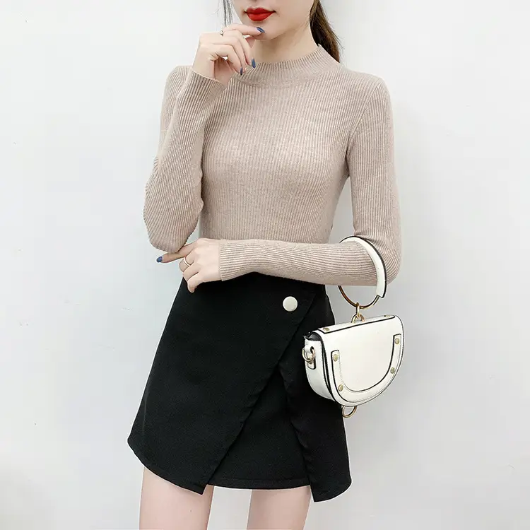 2025 Knit Half-Turtleneck Sweater Set for Women - Image 5