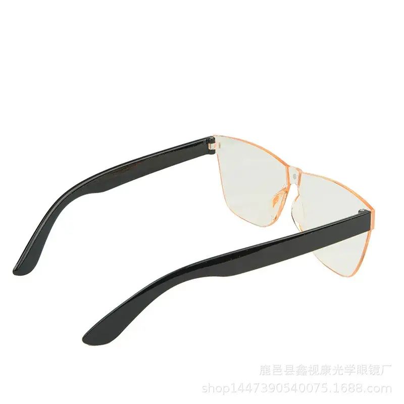 Men Clearance Anion Oxygen Mirror Glasses Black Gold - Image 7