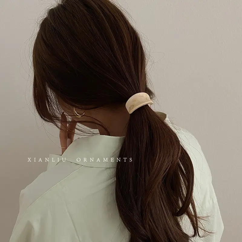 Korean Dynasty Hair Rope Half Ring Acetic Acid - Image 10