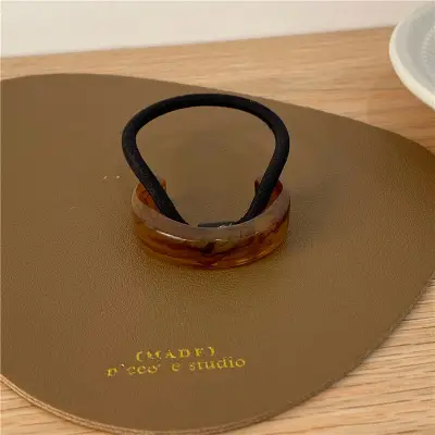 Korean Dynasty Hair Rope Half Ring Acetic Acid - Image 2