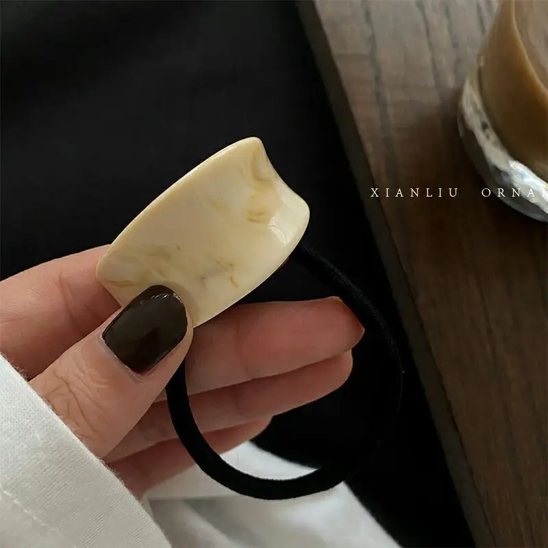 Korean Dynasty Hair Rope Half Ring Acetic Acid - Image 5