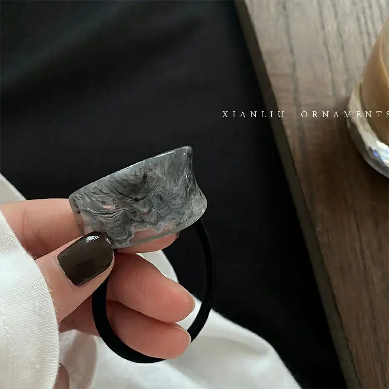 Korean Dynasty Hair Rope Half Ring Acetic Acid - Image 8