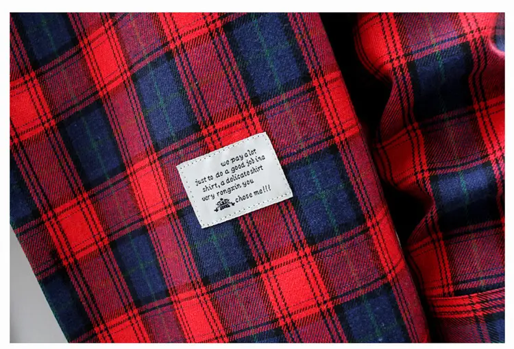 Men Plaid Flannel Shirt Loose Fit Yellow Blue — feature 20