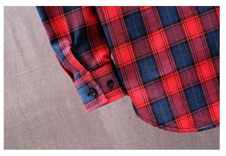 Men Plaid Flannel Shirt Loose Fit Yellow Blue — feature 22
