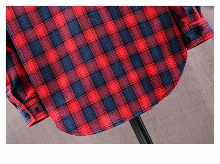 Men Plaid Flannel Shirt Loose Fit Yellow Blue — feature 23