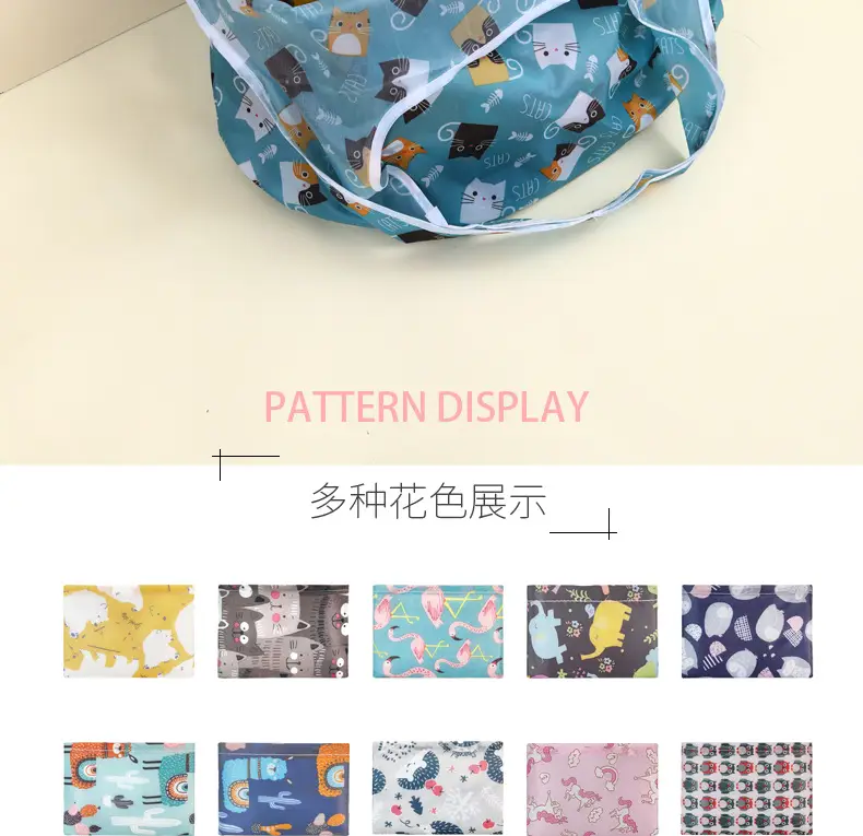 Printed Star Cloth Shopping Bag One Shoulder Large Capacity — feature 13