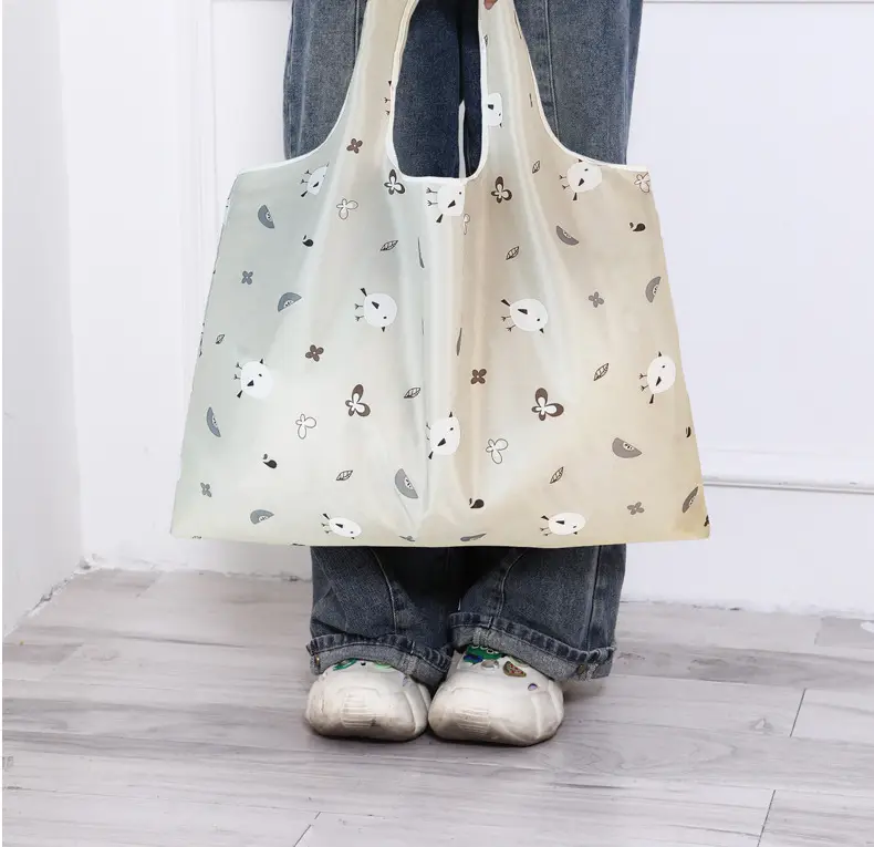 Printed Star Cloth Shopping Bag One Shoulder Large Capacity — feature 18