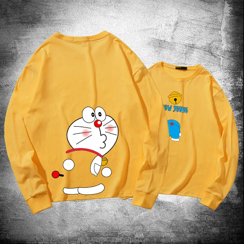 Doraemon Cotton Long Sleeve T-Shirt Navy Blue - Image 38