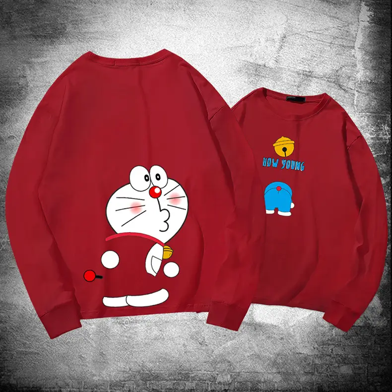 Doraemon Cotton Long Sleeve T-Shirt Navy Blue - Image 39