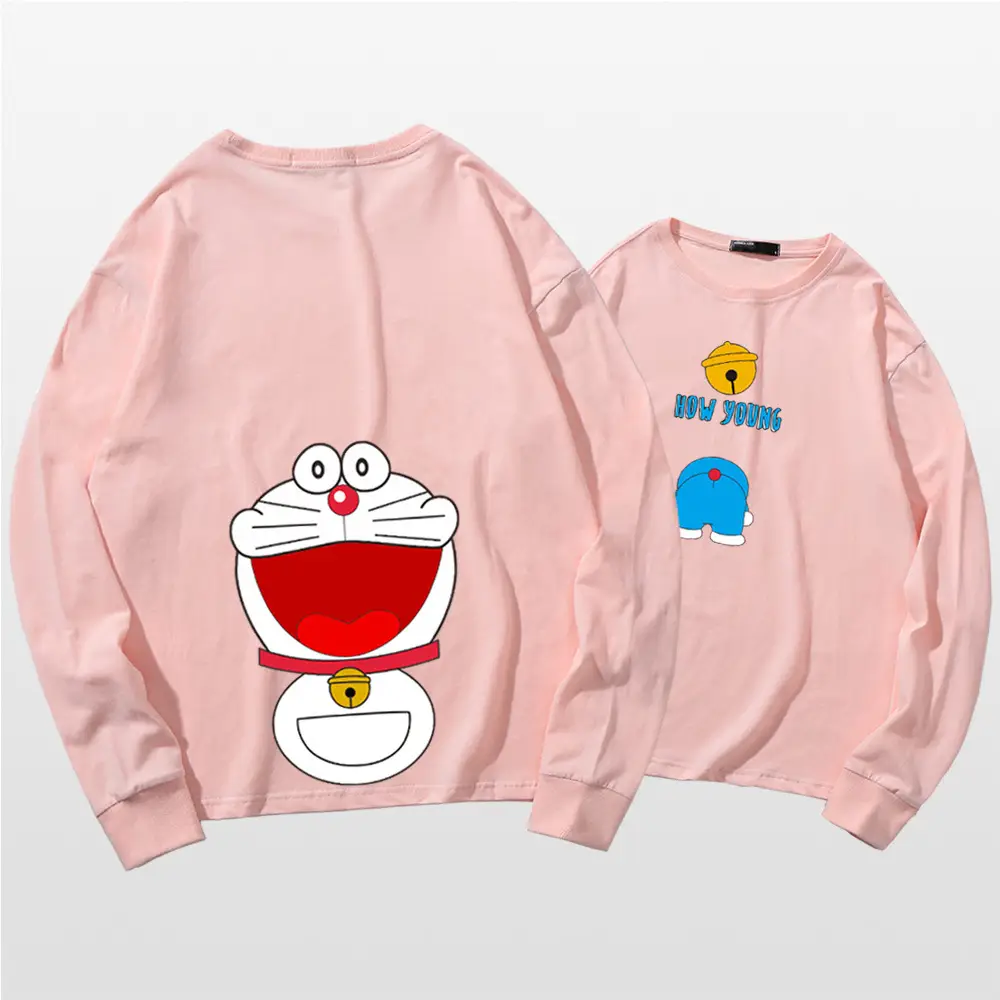 Doraemon Cotton Long Sleeve T-Shirt Navy Blue - Image 15