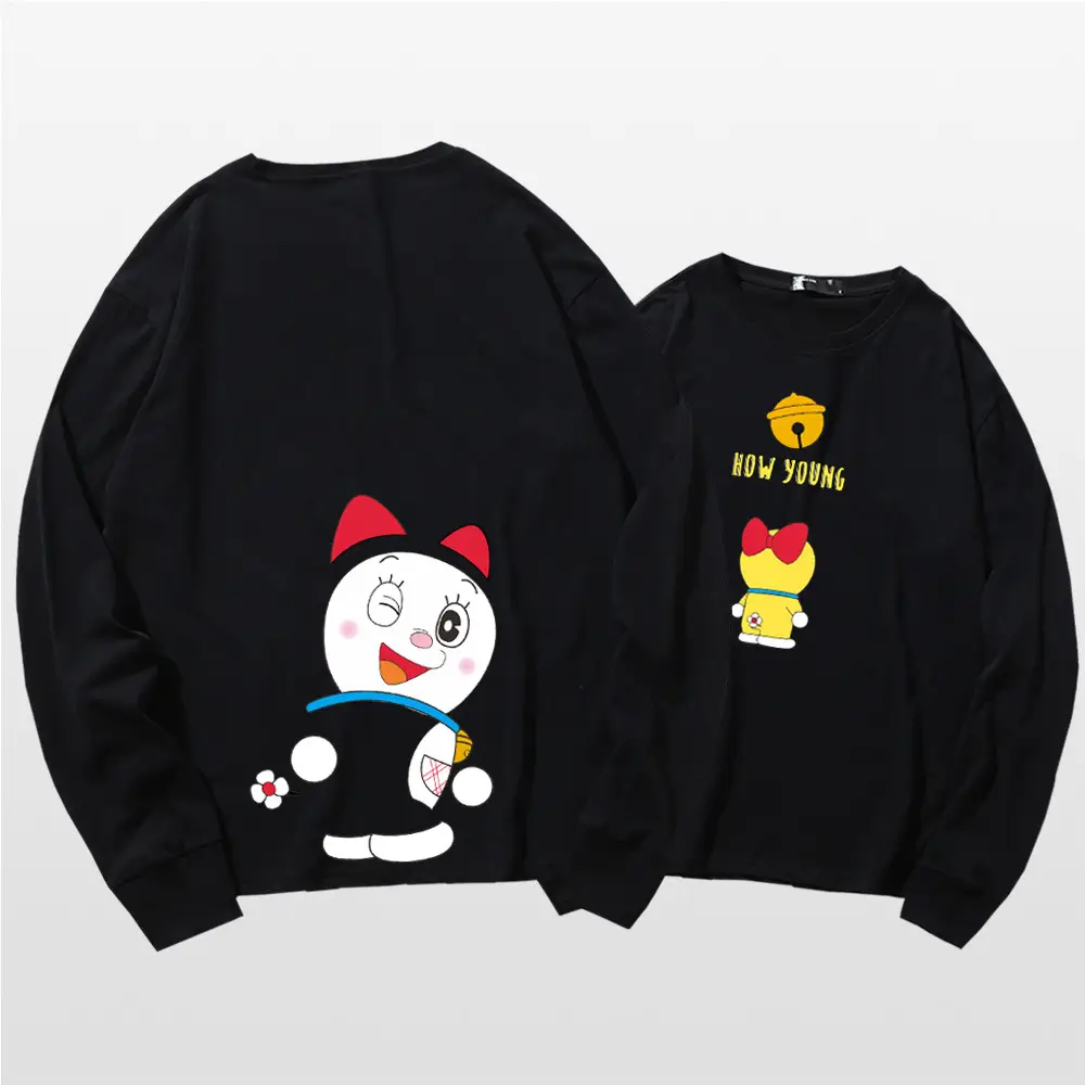 Doraemon Cotton Long Sleeve T-Shirt Navy Blue - Image 17