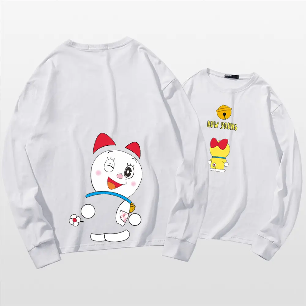 Doraemon Cotton Long Sleeve T-Shirt Navy Blue - Image 18