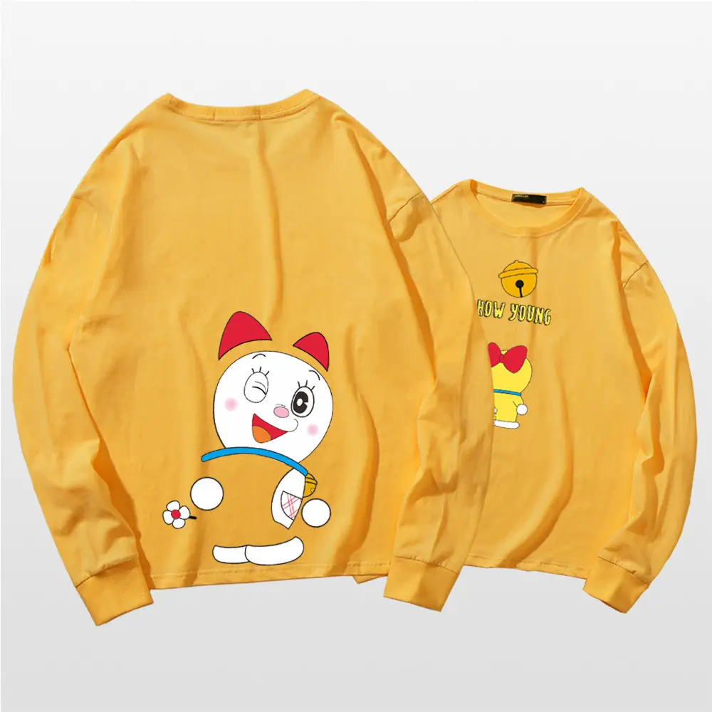 Doraemon Cotton Long Sleeve T-Shirt Navy Blue - Image 19