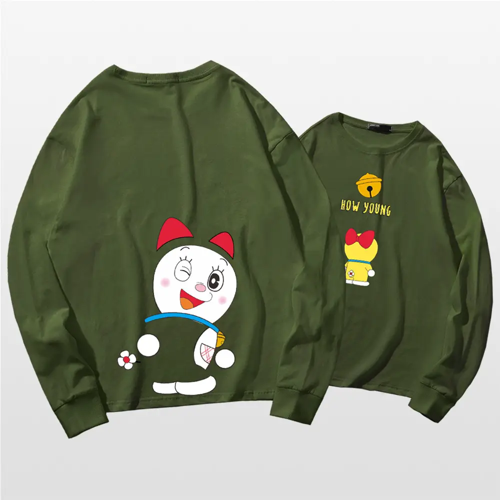Doraemon Cotton Long Sleeve T-Shirt Navy Blue - Image 22