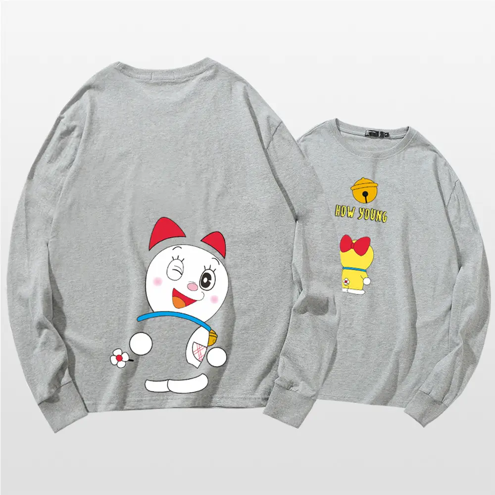 Doraemon Cotton Long Sleeve T-Shirt Navy Blue - Image 23