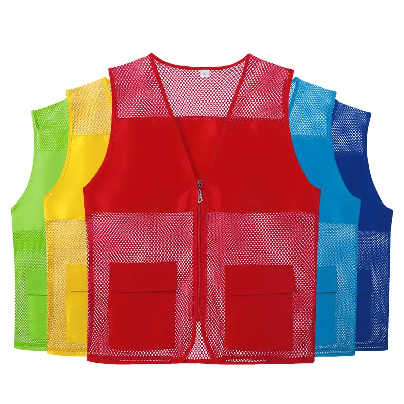 Multi-Pocket Vest for Volunteers Work Clothes Sanitation Vest - Image 14