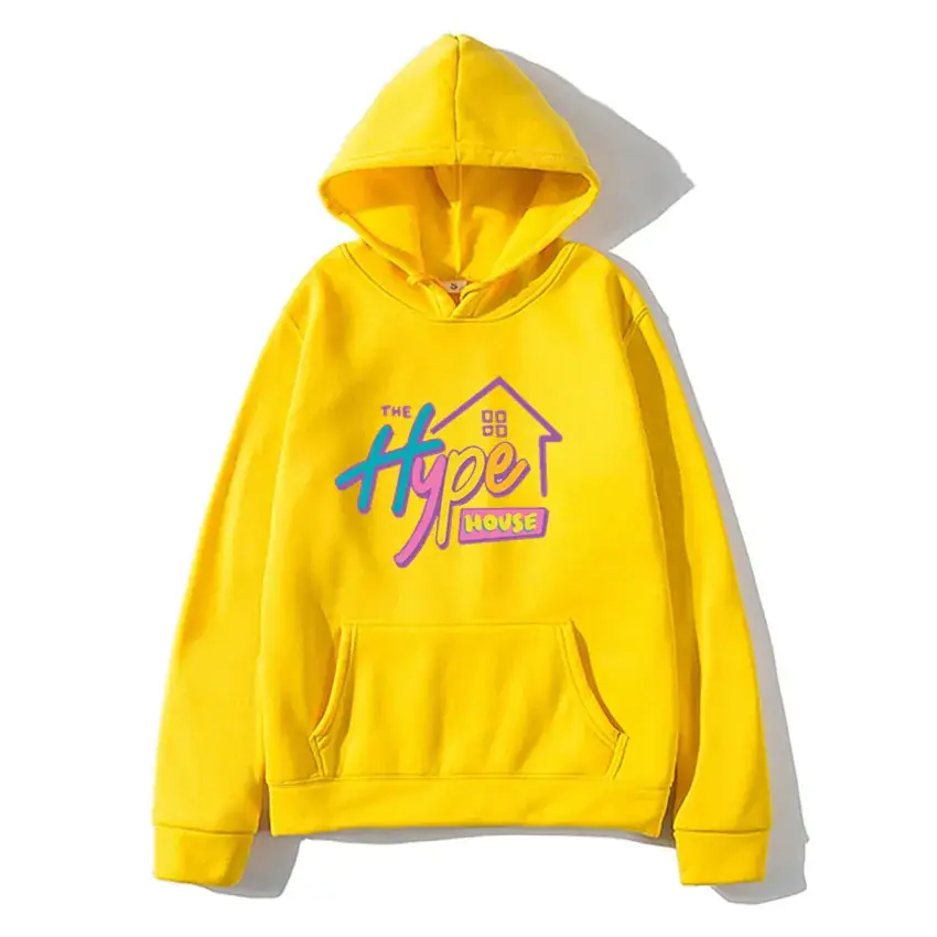 Pink Hoodie with "The Hype House" Print