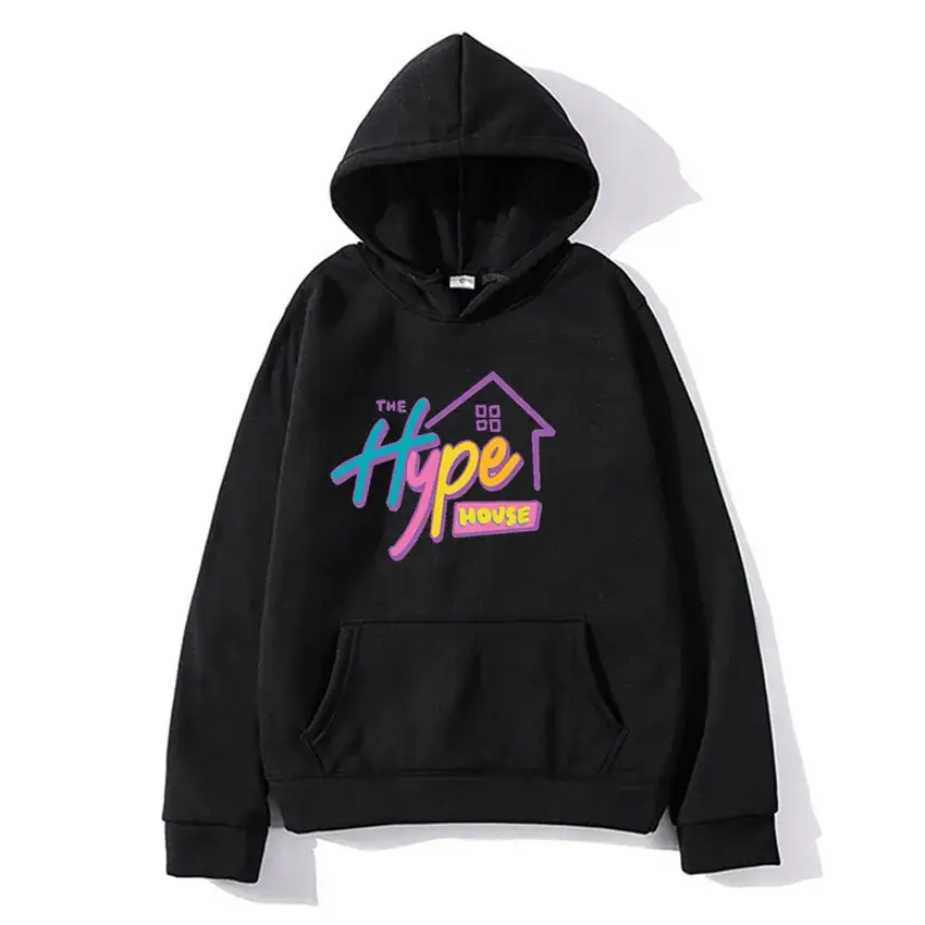 Pink Hoodie with "The Hype House" Print