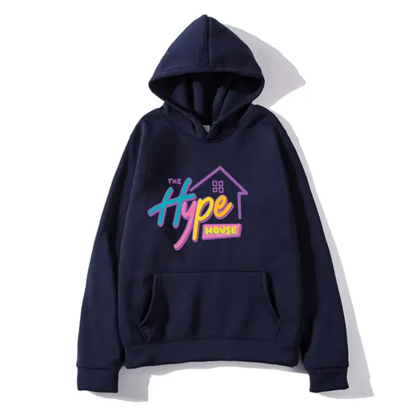 Pink Hoodie with "The Hype House" Print