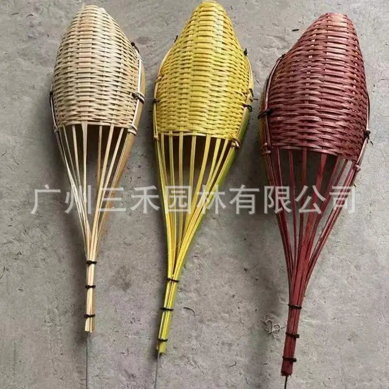 Thailand Handmade Bamboo Hanging Basket Bamboo Basket Hanging Basket Hanging Creative Home Multifunctional Woven Hanging Basket Diaolan