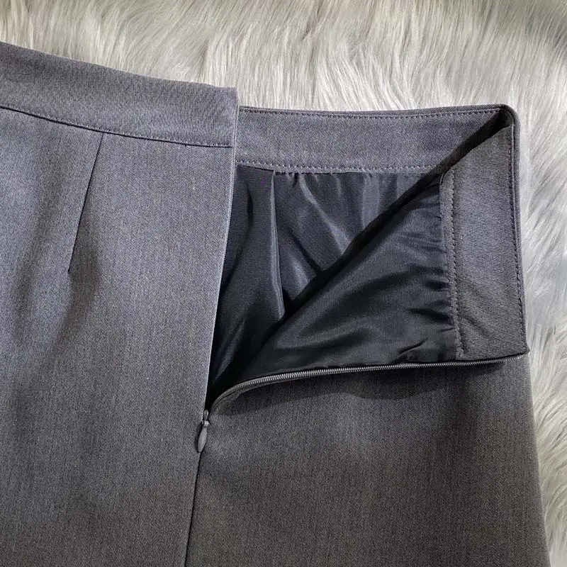 Black Korean Style Women's Half-Length Skirt