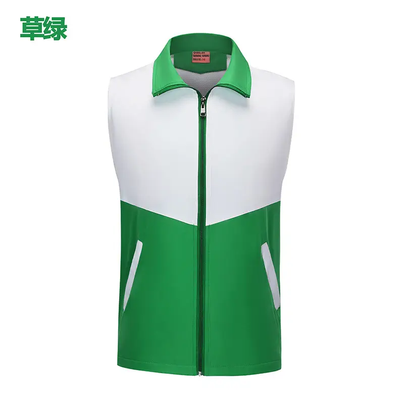 Men Black White Zipper Vest Collar Huawei - Image 4