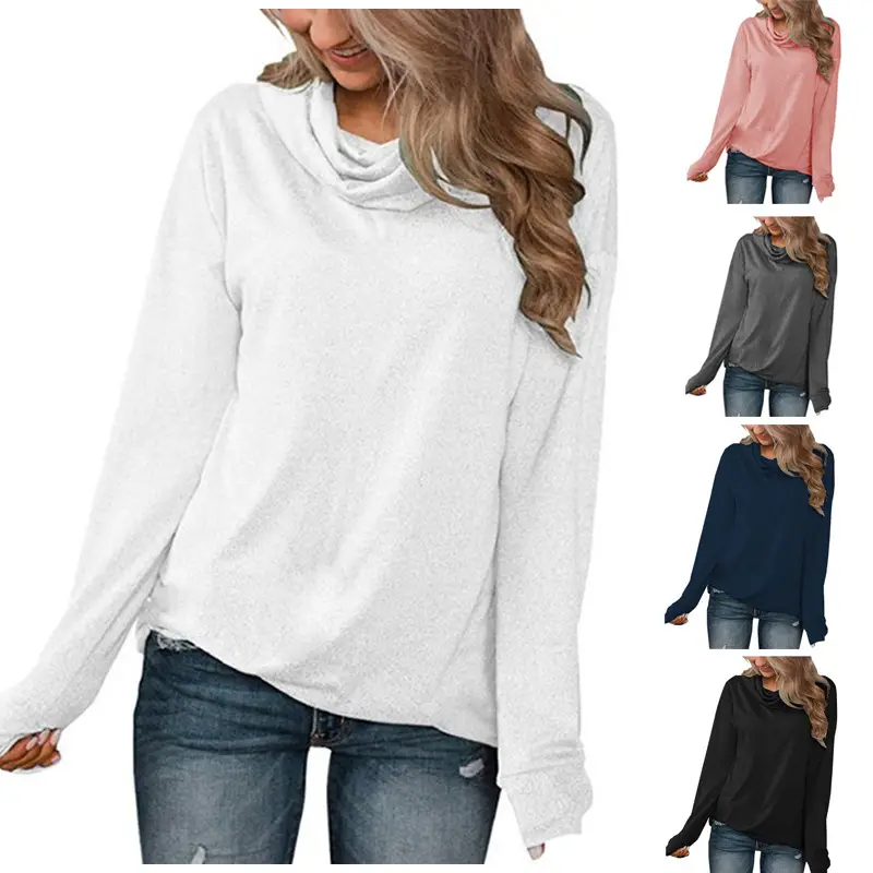 2025 Women's White Long Sleeve Pullover T-Shirt - Image 6