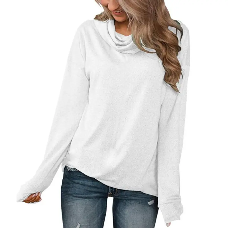 2025 Women's White Long Sleeve Pullover T-Shirt — feature 14