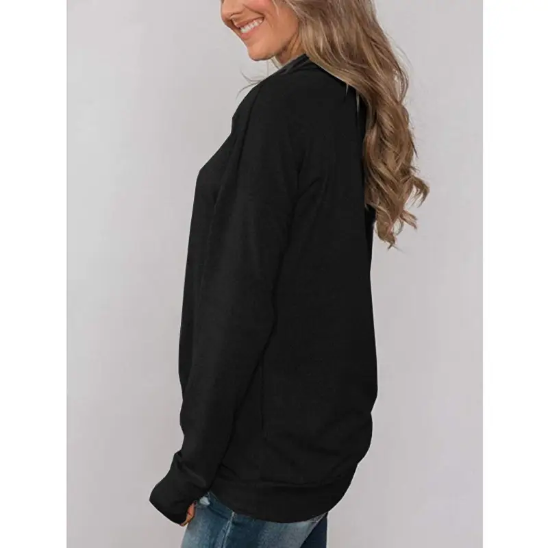 2025 Women's White Long Sleeve Pullover T-Shirt — feature 7