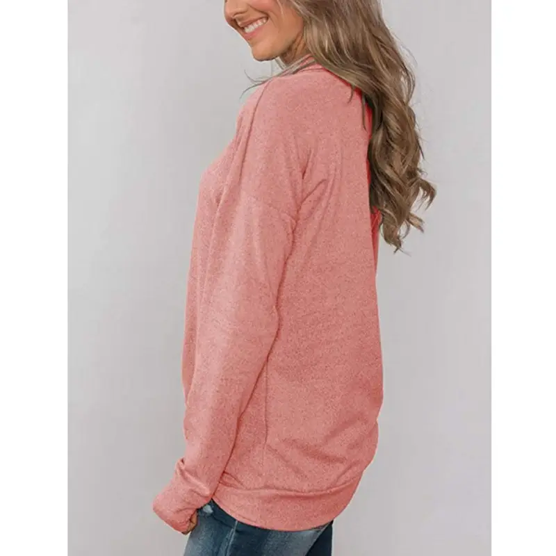 2025 Women's White Long Sleeve Pullover T-Shirt — feature 9