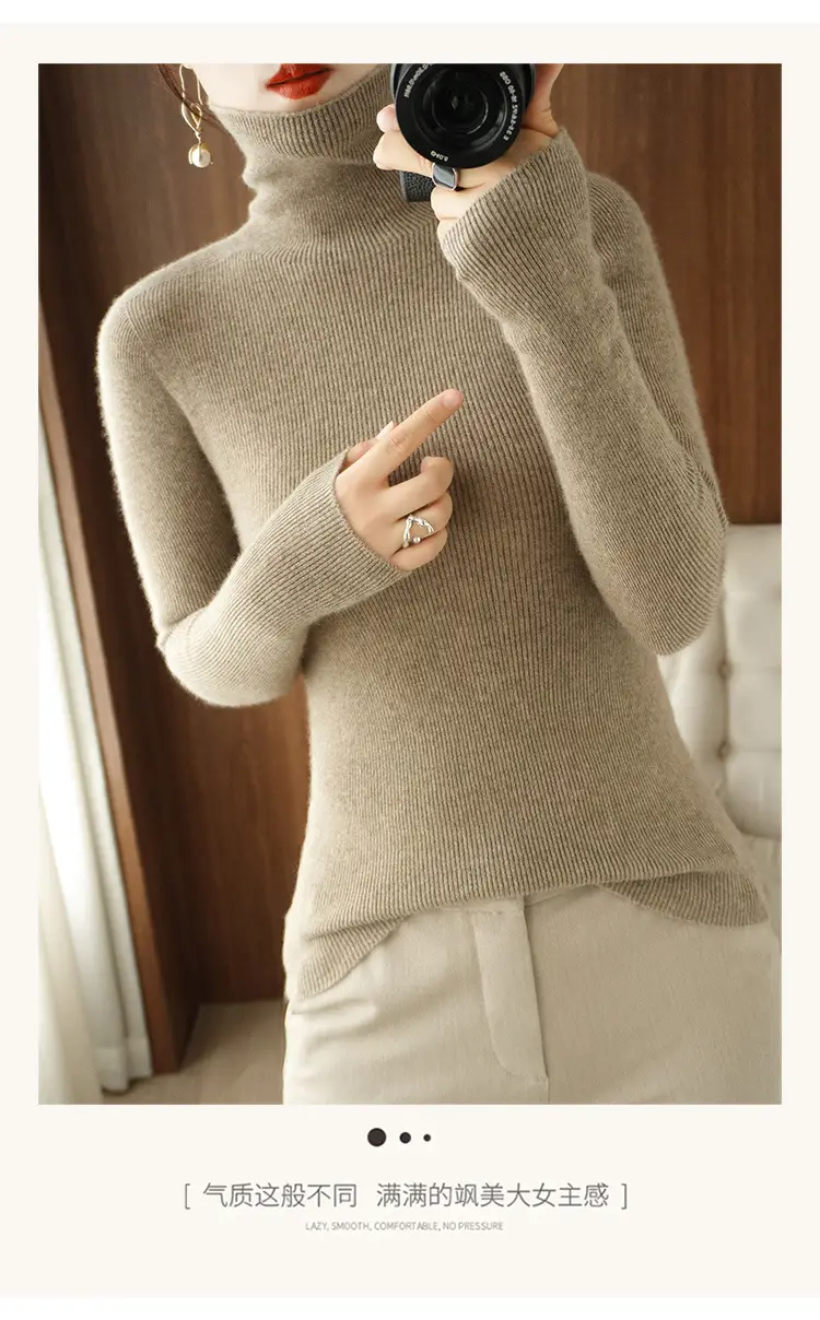 Green Knit Long Sleeve Women's Slim Top — feature 13