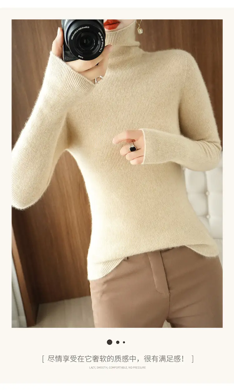Green Knit Long Sleeve Women's Slim Top — feature 16