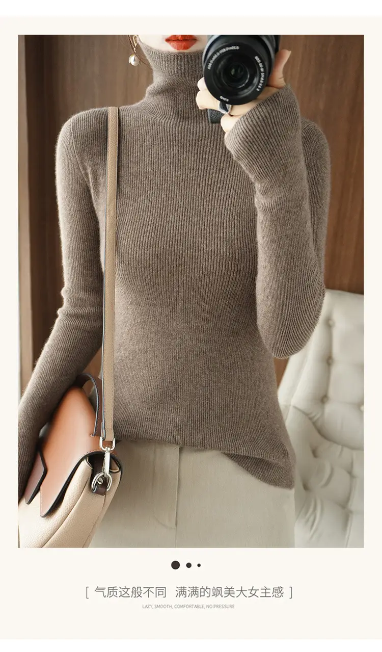 Green Knit Long Sleeve Women's Slim Top — feature 19