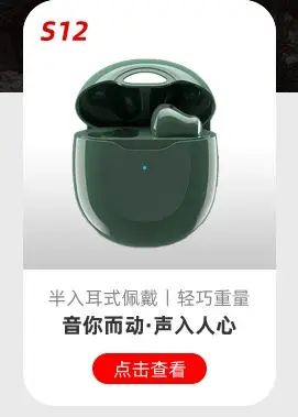 Wireless Bluetooth Earphones with Long Handle & Charging Case — feature 4