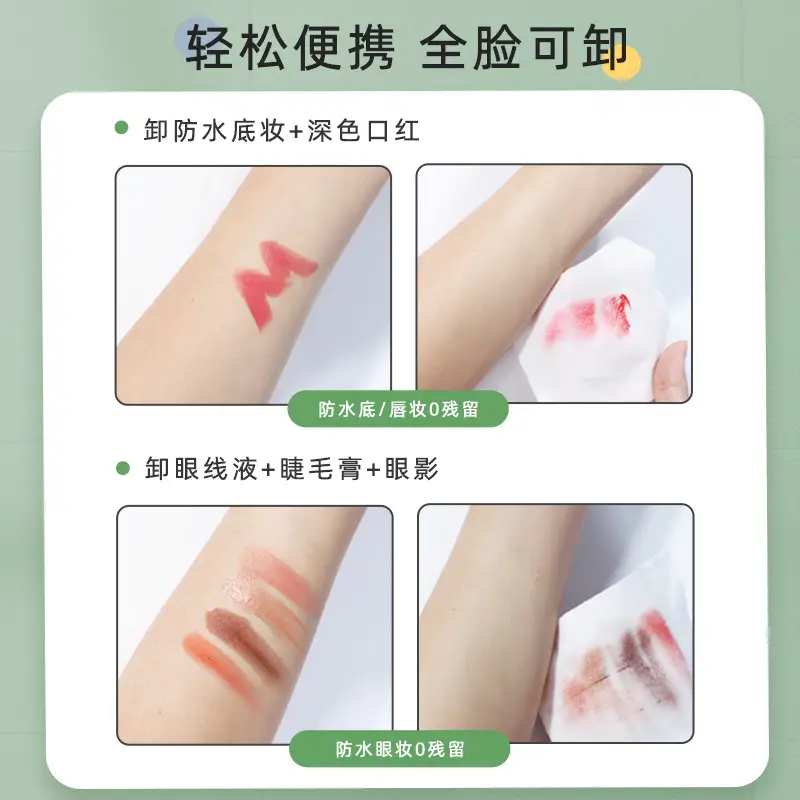 Mengbeibi Makeup Remover Wipes 120 Pcs Non-Irritating Deep Cleansing