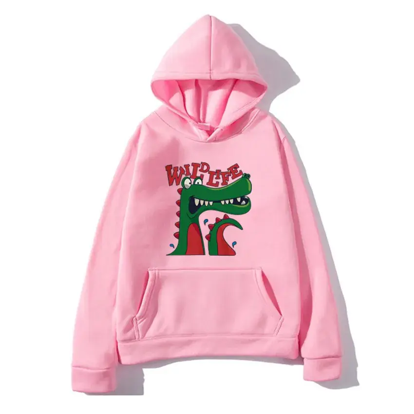 White Hooded Sweatshirt with Dragon Graphic for Men Women