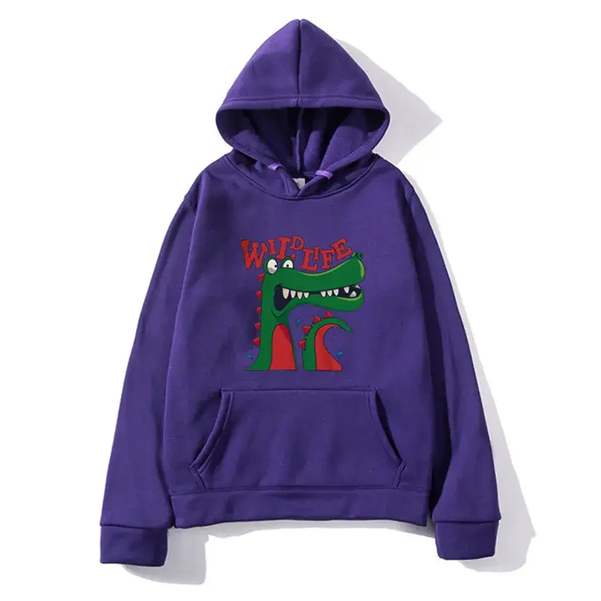 White Hooded Sweatshirt with Dragon Graphic for Men Women