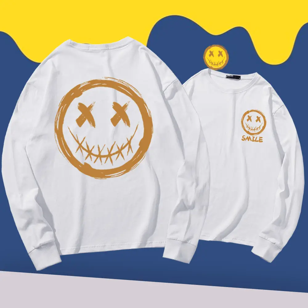 Men Green Smiley Graphic Sweatshirt Set Long Sleeve - Image 11