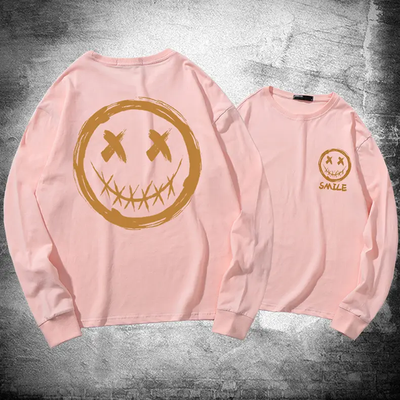 Men Green Smiley Graphic Sweatshirt Set Long Sleeve - Image 12