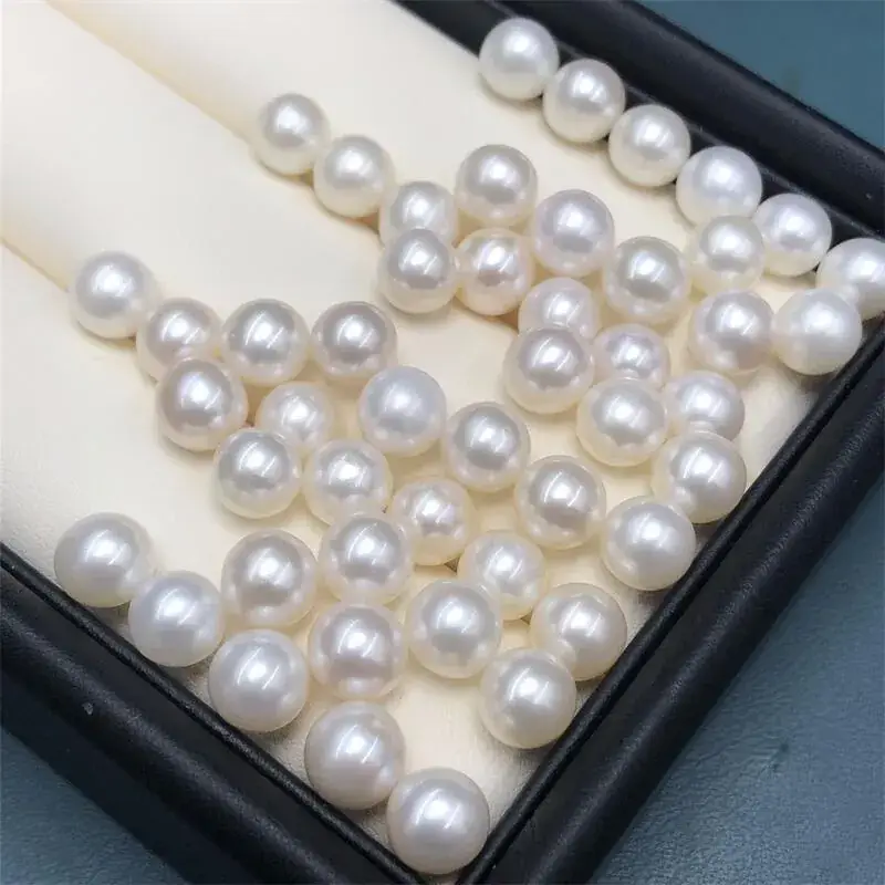 Freshwater Pearl Round Beads 6-10mm Loose Beads - Image 3