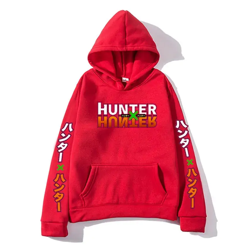 Men's Black Hunter Hoodie with Red Graphic - Image 16