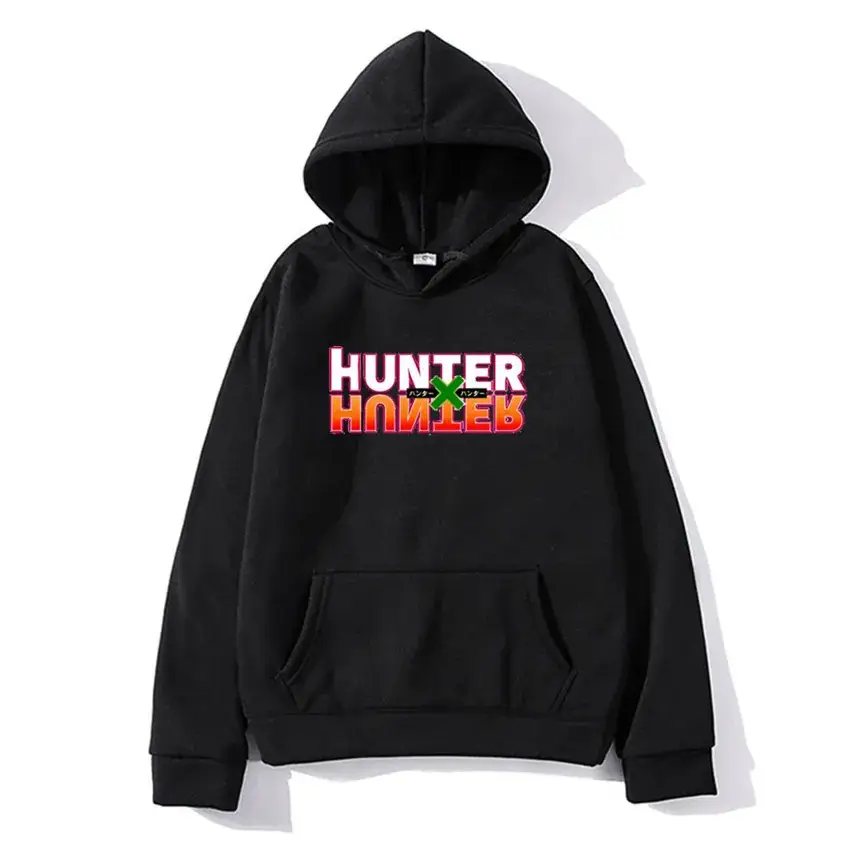 Men's Black Hunter Hoodie with Red Graphic - Image 7