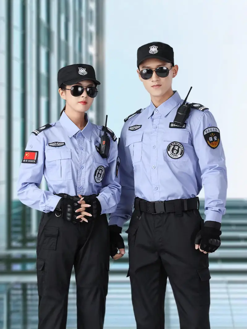 Men's Black Security Training Uniform Suit - Image 11